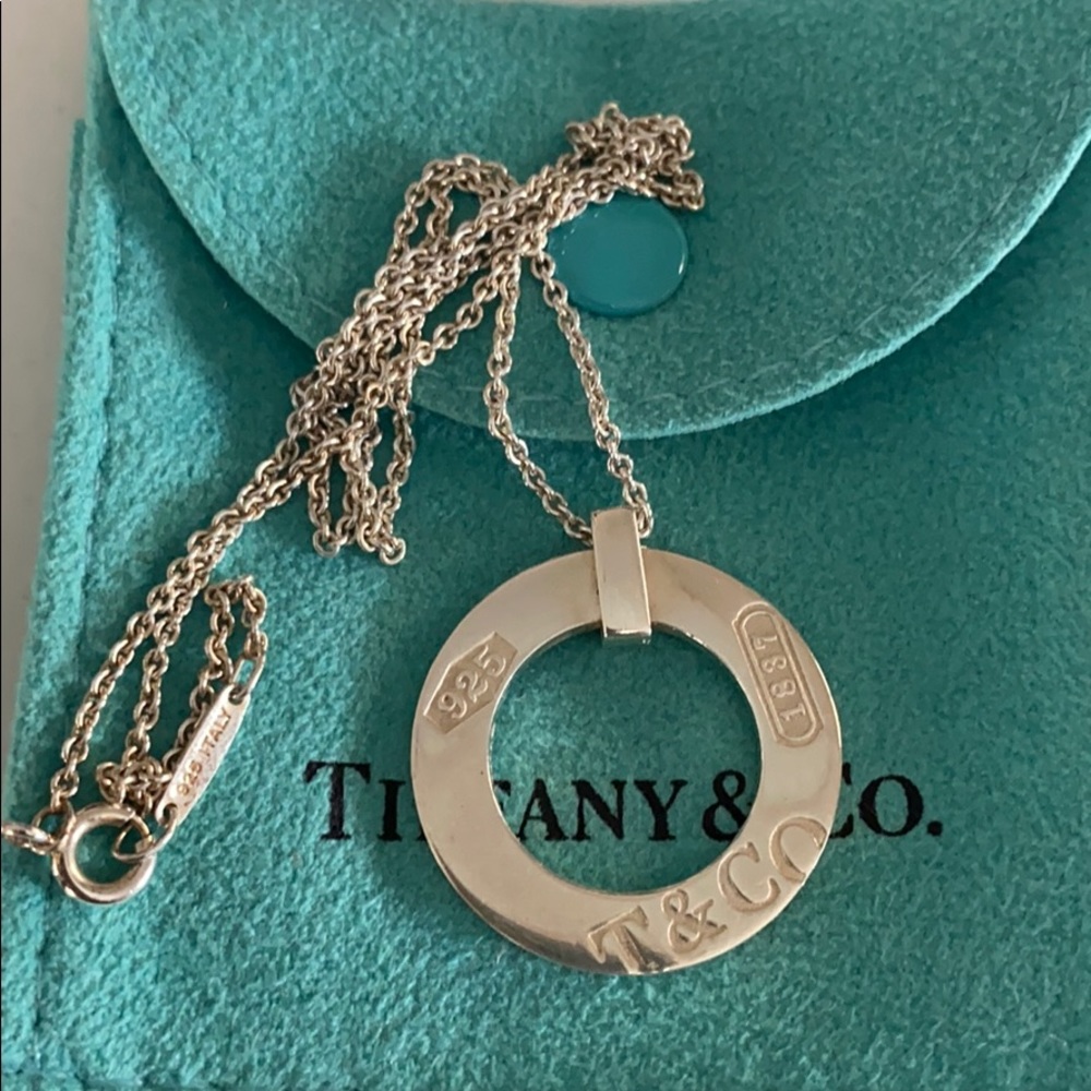 Tiffany &Co authentic 1837 circle necklace